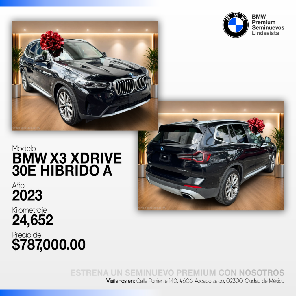 BMW X3 XDRIVE 30E HÍBRIDO A 2023